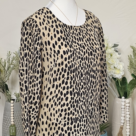 J. CREW | CHEETAH SPOTTED SHEATH DRESS - Picture 6 of 16